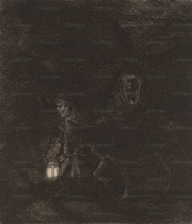Menekülés Egyiptomba - Katolikus stockképek - Fotó: Restored Christian Art