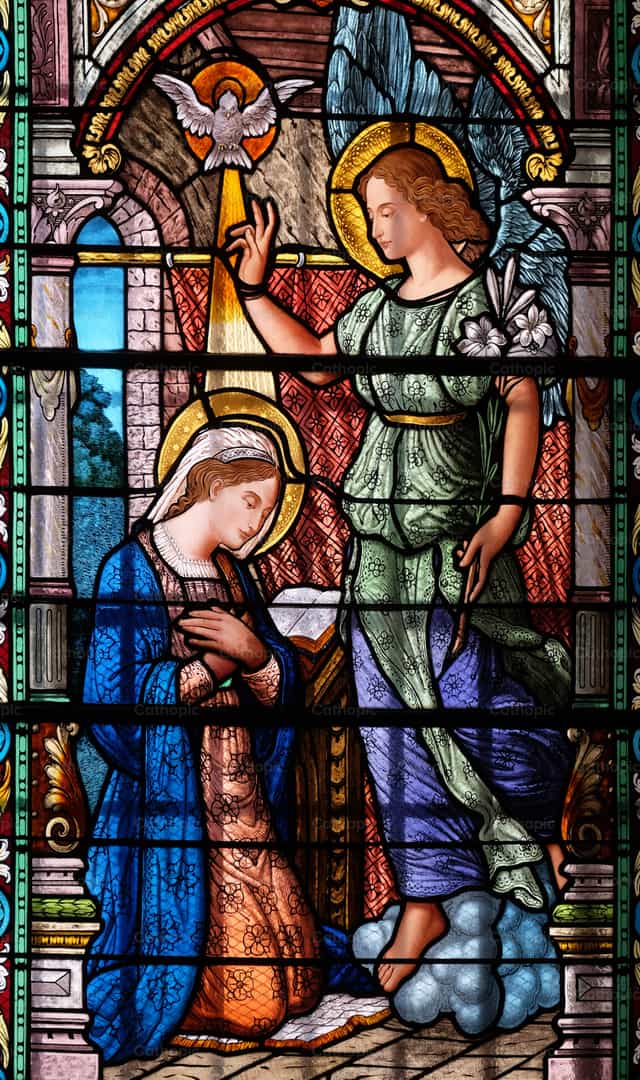 Annunciation to the Virgin Mary - Catholic stock images