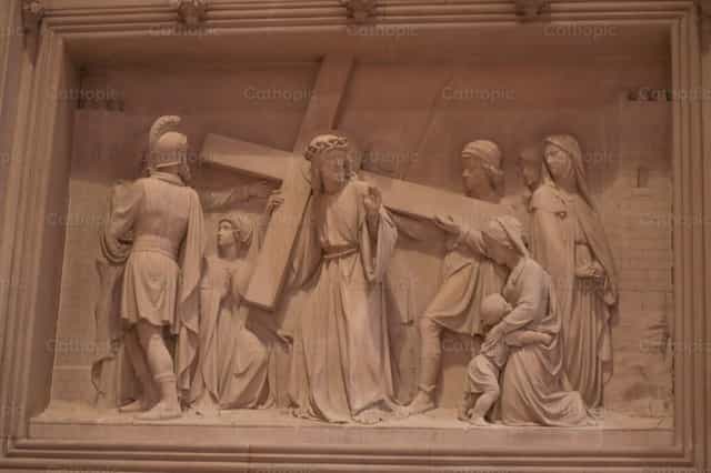 Viacrucis Jesús consuela a las mujeres - Banco de imágenes católicas - Fotografía por encaminados vamos