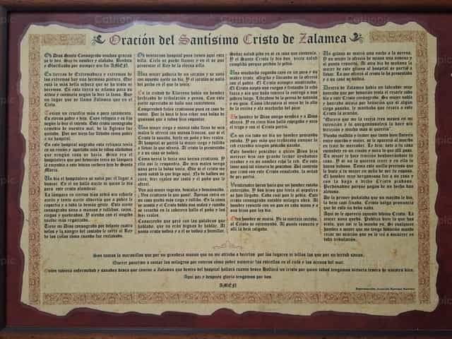 Oración al Cristo de Zalamea - Banco de imágenes católicas