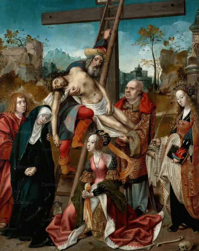 Krisztus levétele a keresztről - Katolikus stockképek - Fotó: Restored Christian Art
