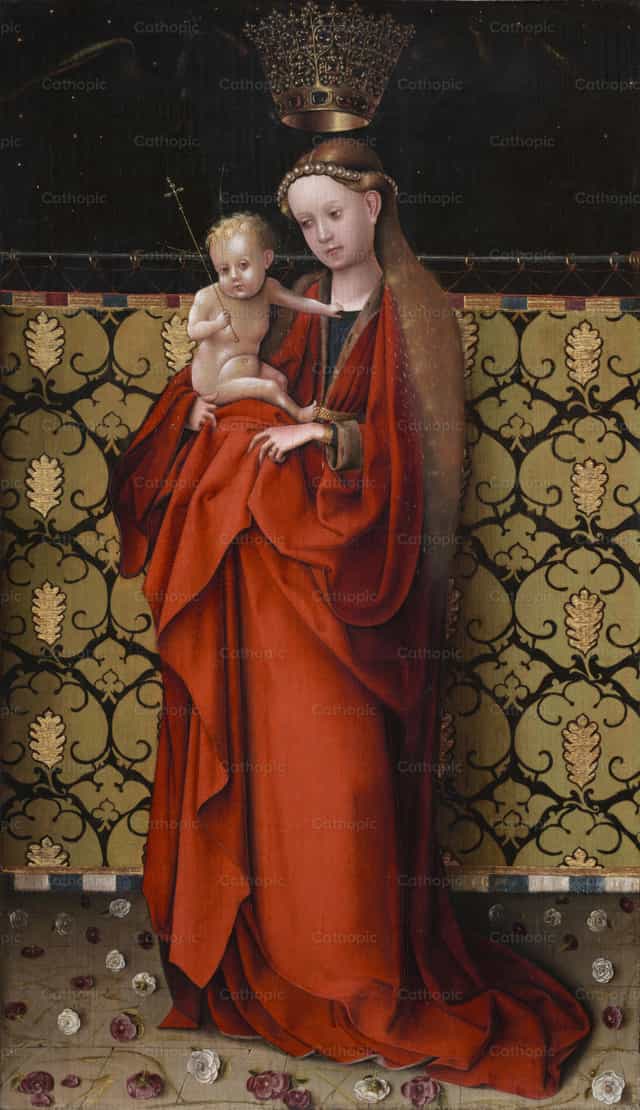 被天使加冕的圣母 - 天主教图库图片 - 摄影： Restored Christian Art