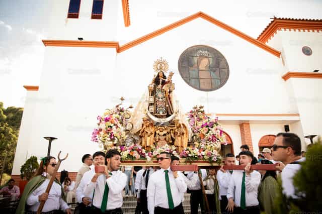 Procession of Our Lady of Mount Carmel - Catholic stock images
