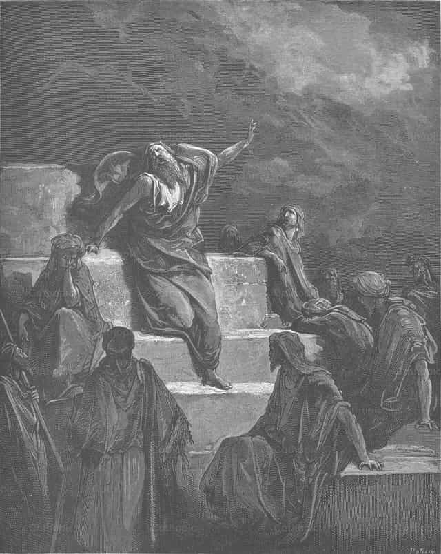 Le prophète Jérémie - Images catholiques de stock
