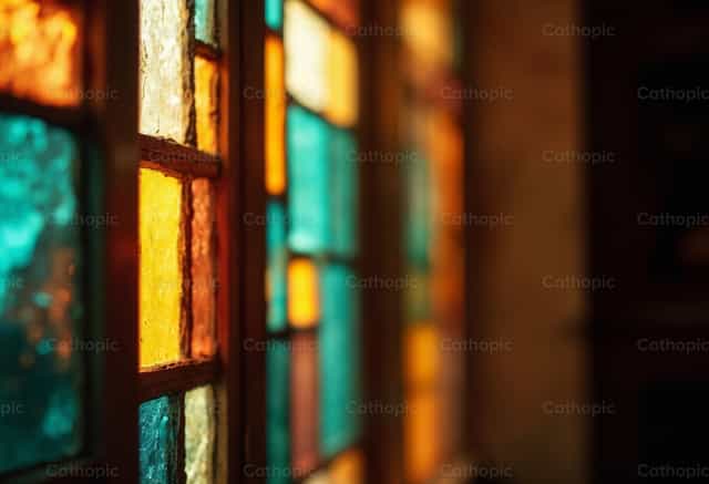 Frammenti di luce attraverso il vetro - Immagini stock cattoliche - Foto di Noemí Márquez