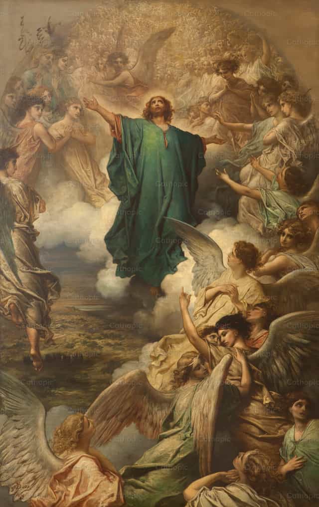 L'Ascension du Christ - Images catholiques de stock