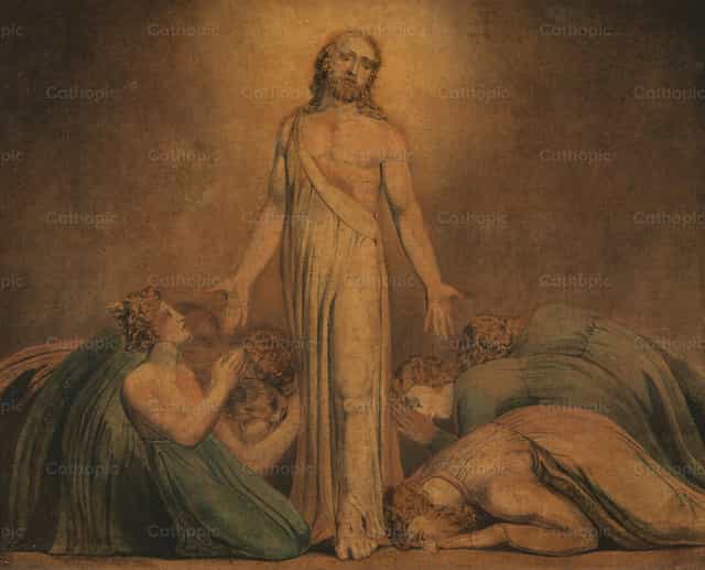 Aparición de Cristo a los Apóstoles tras la Resurreccion - Banco de imágenes católicas