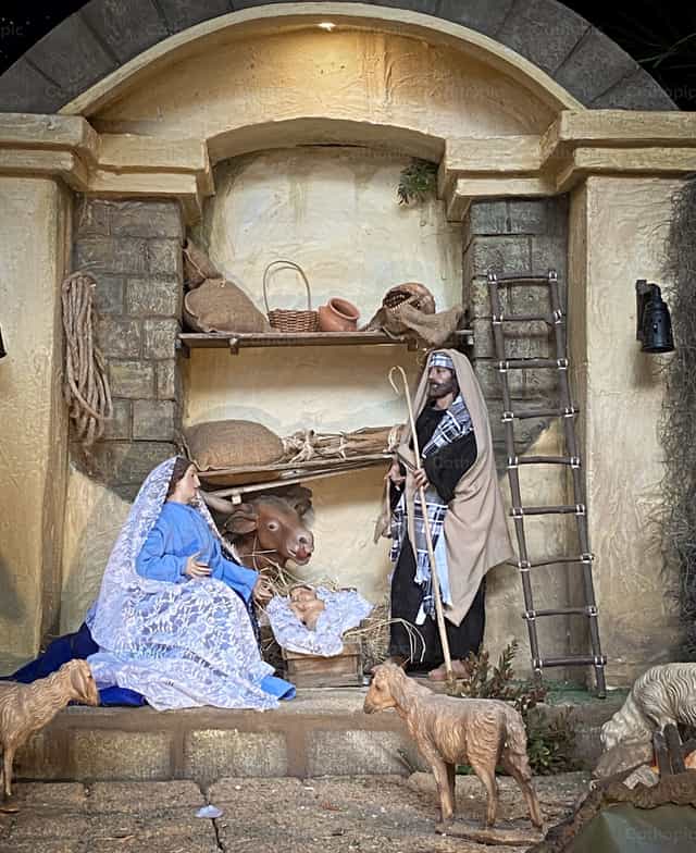 Nascimento de Jesus - Imagens católicas de stock