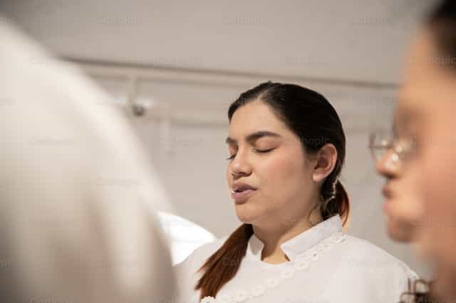 Woman in Prayer - Catholic stock images