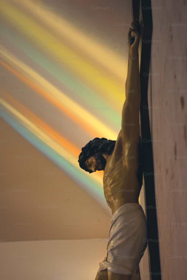 Christ on the cross - Catholic stock images
