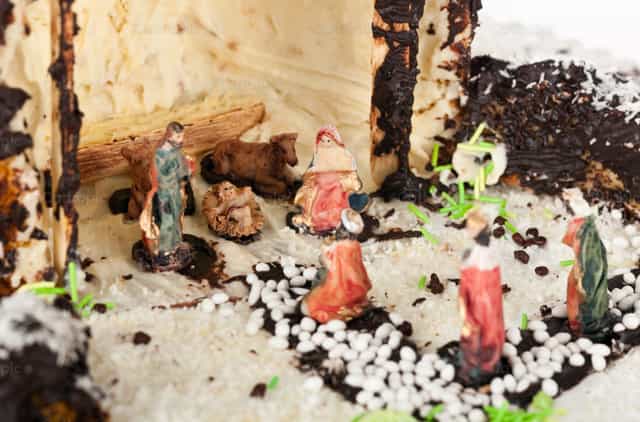 Presépio em forma de panetone - Imagens católicas de stock - Foto de Antonio Gravante