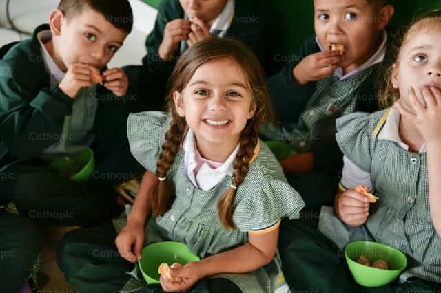 Klassenkameraden - Katholische Stockfotos