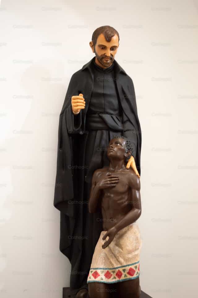 Heilige Pieter Claver - Katholieke stockfoto's