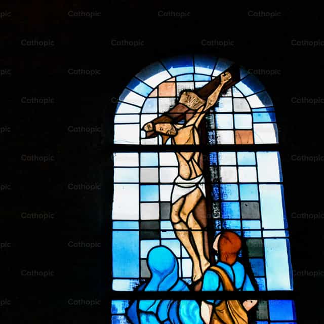 Jesus am Kreuz - Katholische Stockfotos