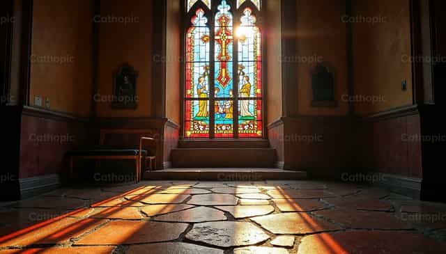 Goddelijk Licht in de Tempel - Katholieke stockfoto's - Foto door Noemí Márquez