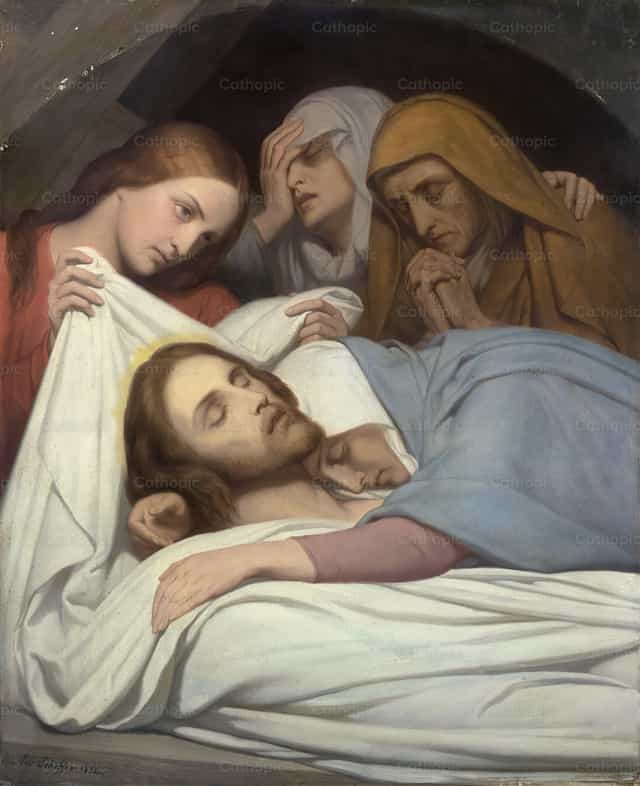 A temetés - Katolikus stockképek - Fotó: Restored Christian Art