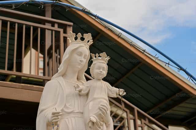 Marie, Secours des chrétiens - Images catholiques de stock