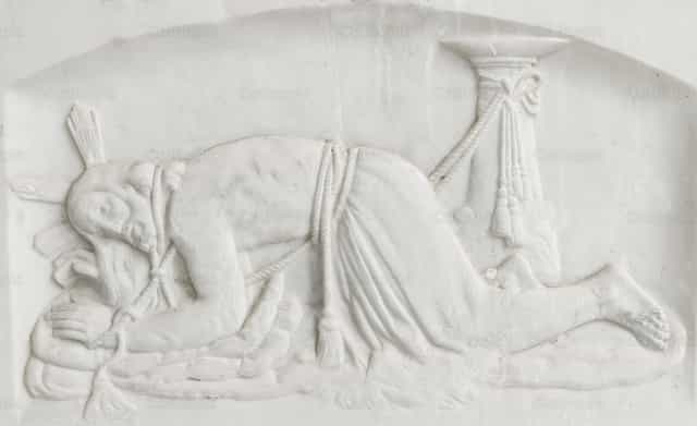 Jésus flagellé - Images catholiques de stock