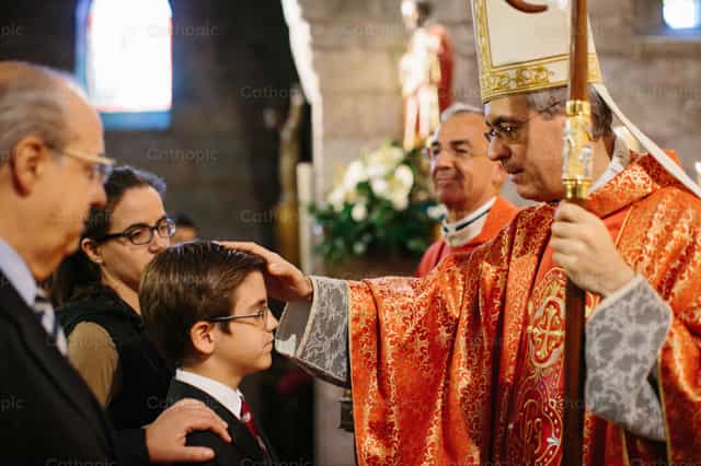 Confirmation - Catholic stock images - Photo by Matt Kolf
