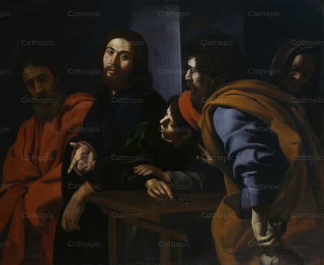 La vocación de San Mateo - Banco de imágenes católicas - Fotografía por Restored Christian Art