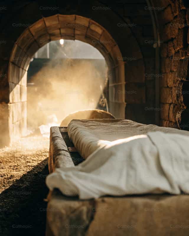 Vazio de Morte, Cheio de Vida - Imagens católicas de stock