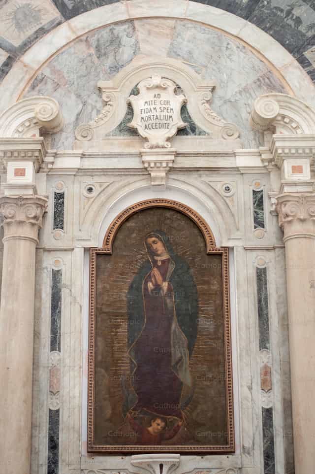 Altar de Nossa Senhora de Guadalupe - Imagens católicas de stock - Foto de Carolina BR