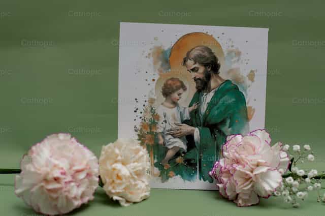 San Jose at ang bata - Mga Catholic stock image - Larawan ni Carolina BR