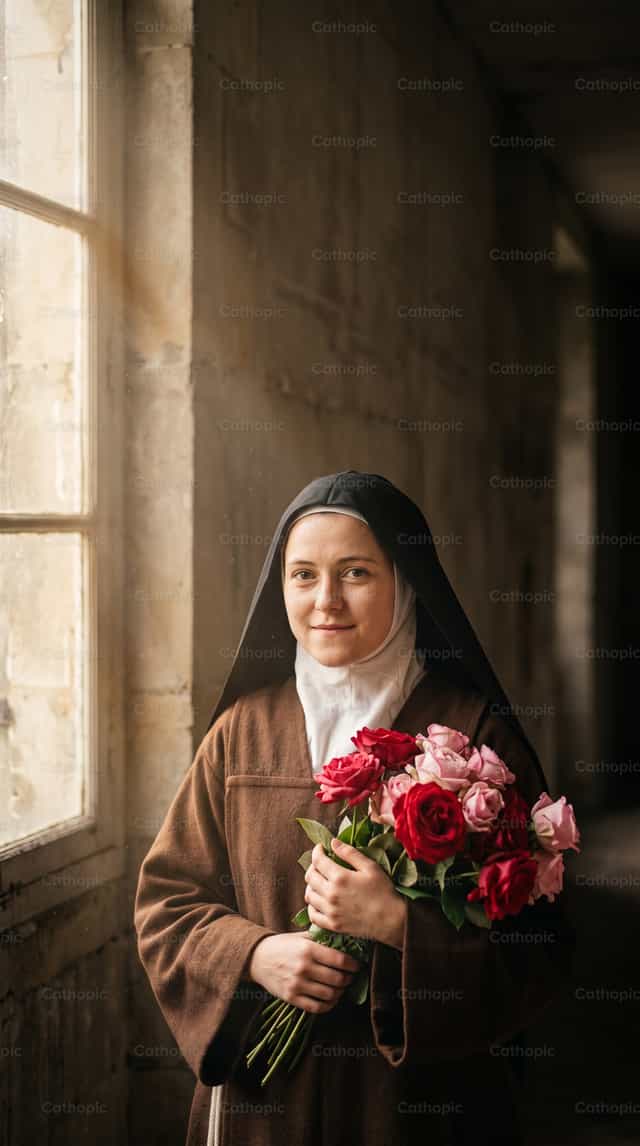 Heilige Thérèse vom Kinde Jesus - Katholische Stockfotos