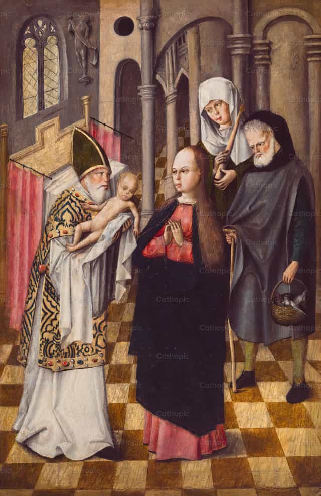 La Presentación en el Templo - Banco de imágenes católicas - Fotografía por Restored Christian Art