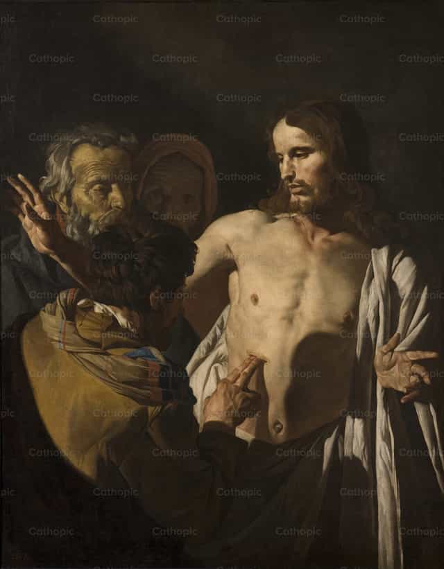Niewiara św. Tomasza - Katolickie zdjęcia stockowe - Zdjęcie: Restored Christian Art
