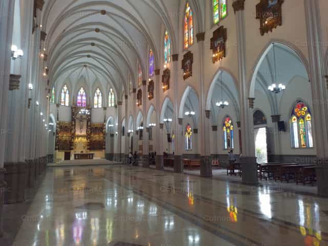 Basiliek van de Heilige Christus van Genade - Katholieke stockfoto's