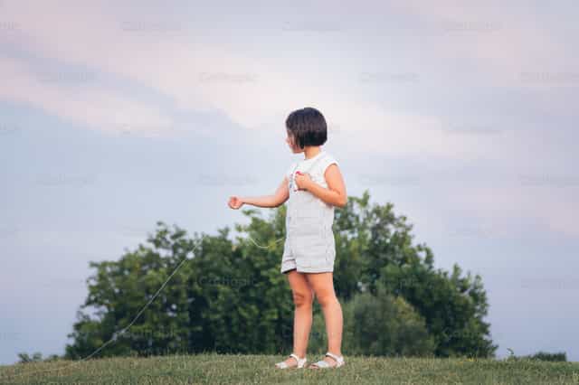 Playing with kites - Catholic stock images - Photo by Almures Studio