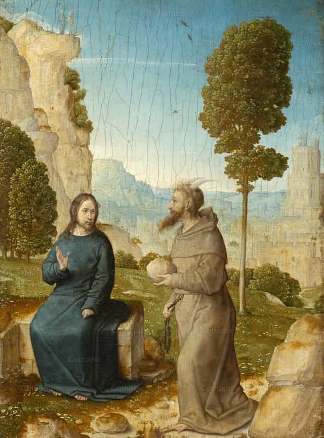 Tentación de Cristo en el desierto - Banco de imágenes católicas - Fotografía por Restored Christian Art