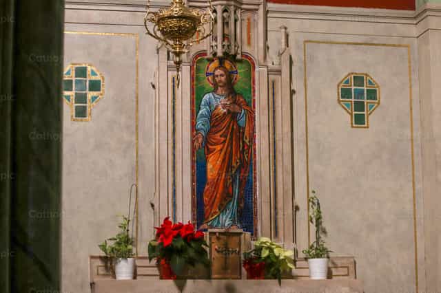 Banal na Puso ni Hesus - Mga Catholic stock image