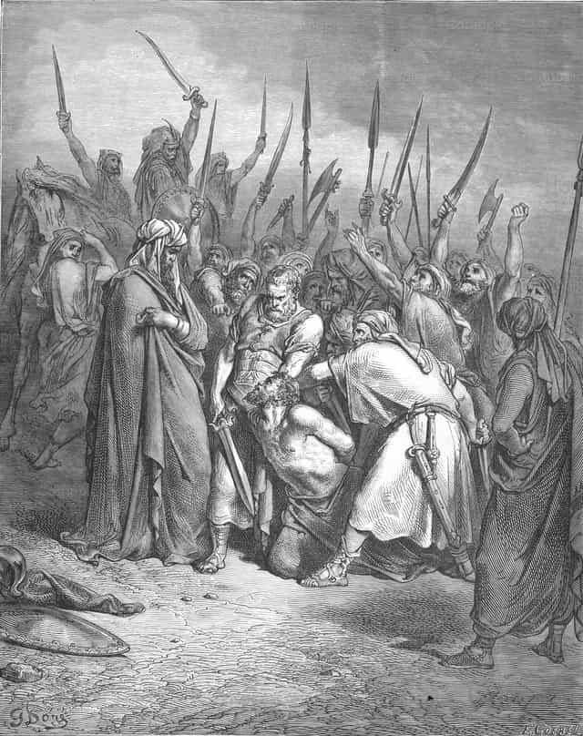 La muerte de Agag - Banco de imágenes católicas
