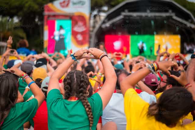 WYD - Salesian festival - Catholic stock images