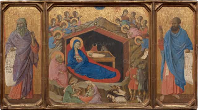 이사야와 에제키엘 예언자들과 함께한 성탄 - 가톨릭 스톡 이미지 - 사진 제공 Restored Christian Art
