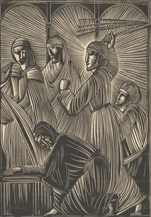 Jesús expulsando a los cambistas del templo - Banco de imágenes católicas - Fotografía por Restored Christian Art