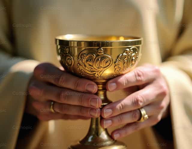 Kielich Eucharystii - Katolickie zdjęcia stockowe