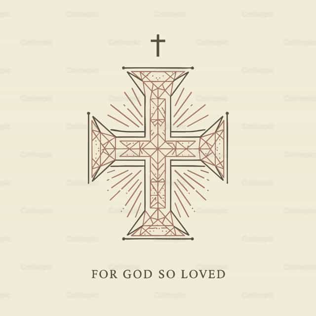 Cross of Divine Love - Catholic stock vectors
