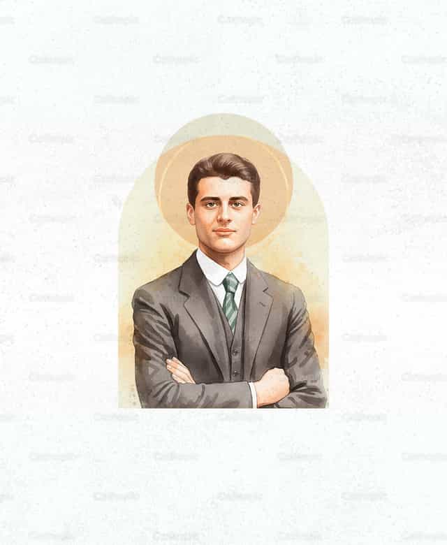 San Pier Giorgio Frassati - Banco de vectores católicos