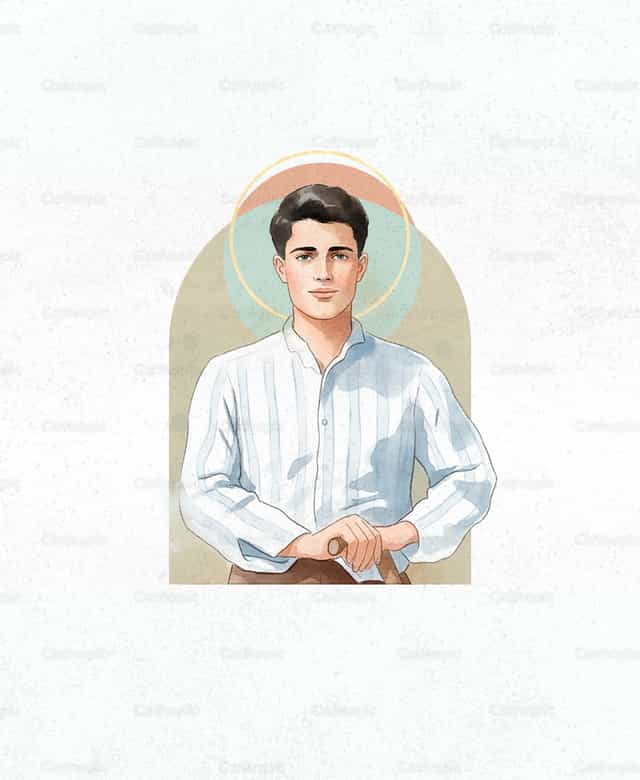 San Pier Giorgio Frassati - Banco de vectores católicos