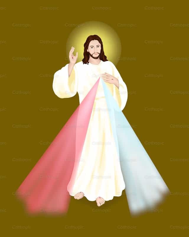 The Divine Mercy - Catholic stock vectors