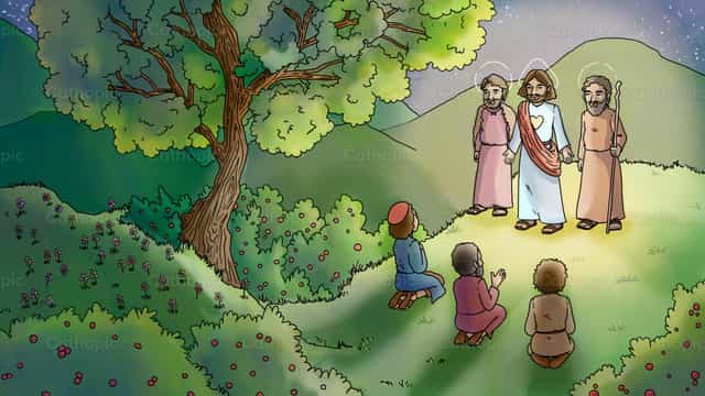 Transfiguration of Jesus Christ - Catholic stock vectors - Photo by Cathopic