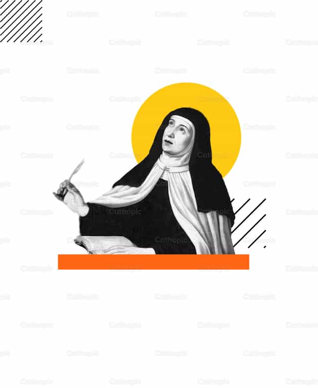 Santa Teresa ng Avila - Mga Catholic stock vector