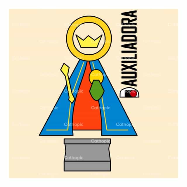 María Auxiliadora - Banco de vectores católicos