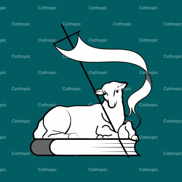 Cordero - Banco de vectores católicos - Fotografía por Rob