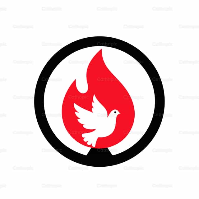 Logotipo Pentecostés - Banco de vectores católicos - Fotografía por Carlos Daniel