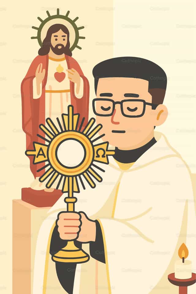 Vector of Eucharistic Adoration - Catholic stock vectors - Photo by Carlos Daniel
