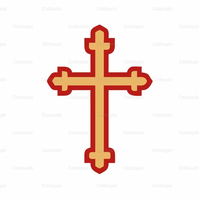 Icono católico Cruz 16 - Banco de vectores católicos - Fotografía por God Designer